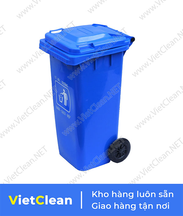 Thung Rac 120 Lit Xanh Duong