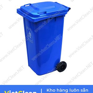 Thung Rac 240 Lit Xanh Duong