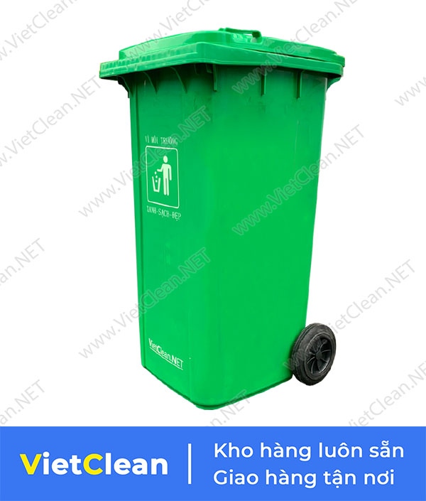 Thung Rac 240 Lit Xanh La