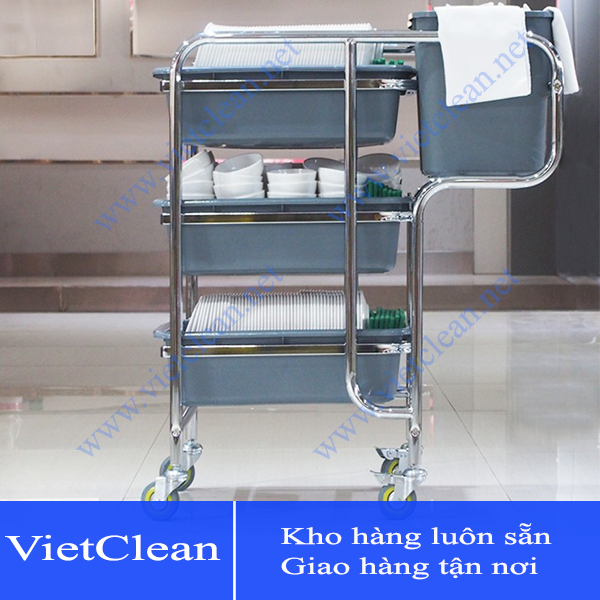 Xe đẩy thu dọn thức ăn #3001
