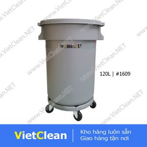 Thung Rac Bep 120 Lit Nap Kin