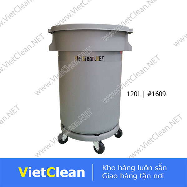 Thung Rac Bep 120 Lit Nap Kin