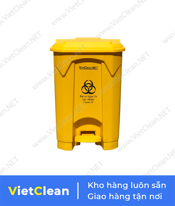 Thung Rac Bep 50 Lit Mau Vang